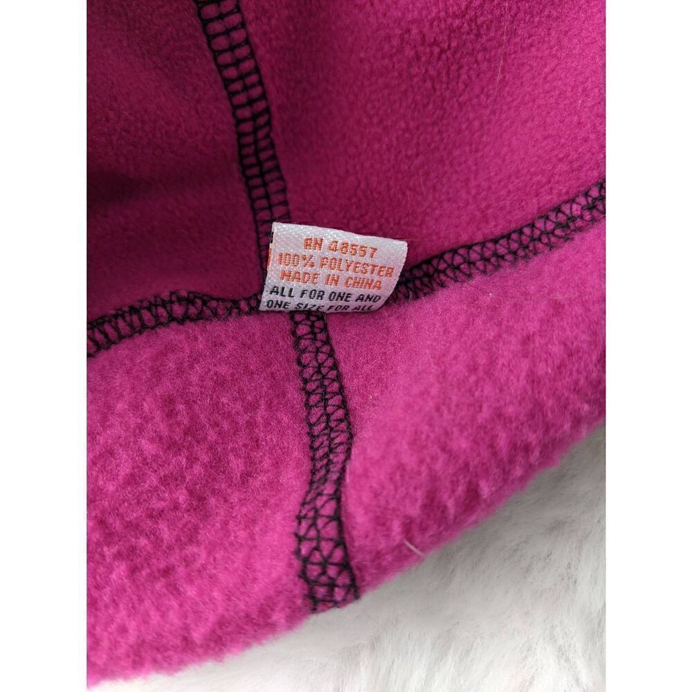 Vintage Y2K Mudd‎ Pink Winter Hat Mitten Scarf Set Fleece One Size Hot Pink - Picture 5 of 10
